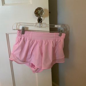 Pink lululemon athletic shorts